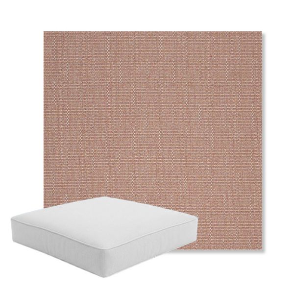 Picture of Boardwalk Taffy | Boxed Square Outdoor Seat Cushion - Sunbrella© Fabric