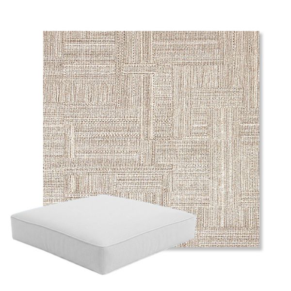 Picture of Boro Walnut | Boxed Square Outdoor Seat Cushion - Sunbrella© Fabric