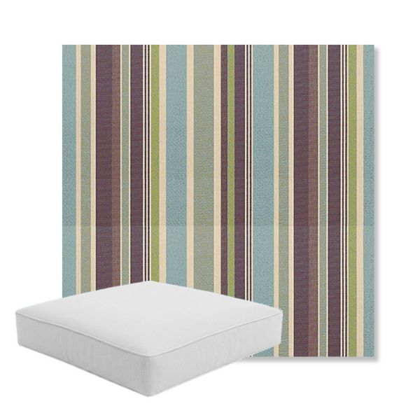 Picture of Brannon Whisper | Boxed Square Outdoor Seat Cushion - Sunbrella© Fabric