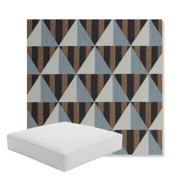 Picture of Buoy Cape Cod | Boxed Square Outdoor Seat Cushion - Sunbrella© Fabric