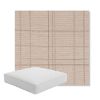 Picture of Camper Snowcap | Boxed Square Outdoor Seat Cushion - Sunbrella© Fabric