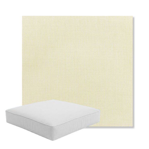 Picture of Canvas Birds Eye | Boxed Square Outdoor Seat Cushion - Sunbrella© Fabric