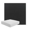 Picture of Canvas Black | Boxed Square Outdoor Seat Cushion - Sunbrella© Fabric