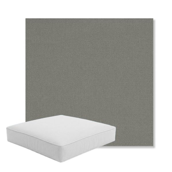 Picture of Canvas Charcoal | Boxed Square Outdoor Seat Cushion - Sunbrella© Fabric