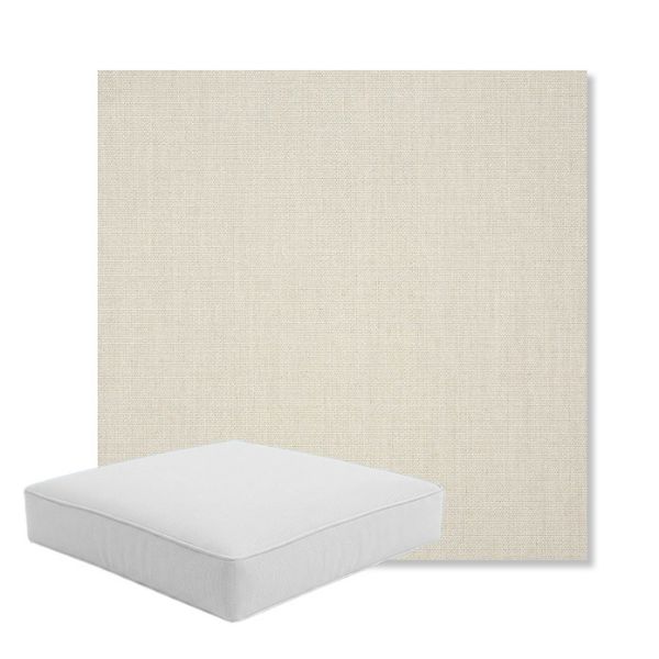 Picture of Canvas Cloud | Boxed Square Outdoor Seat Cushion - Sunbrella© Fabric
