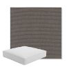 Picture of Canvas Coal | Boxed Square Outdoor Seat Cushion - Sunbrella© Fabric