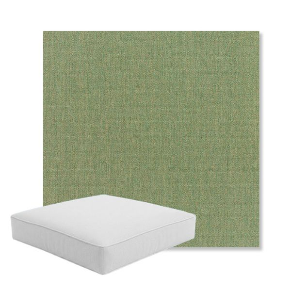 Picture of Canvas Fern | Boxed Square Outdoor Seat Cushion - Sunbrella© Fabric