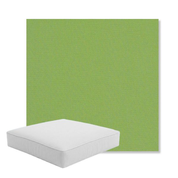 Picture of Canvas Ginkgo | Boxed Square Outdoor Seat Cushion - Sunbrella© Fabric