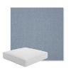 Picture of Canvas Haze | Boxed Square Outdoor Seat Cushion - Sunbrella© Fabric