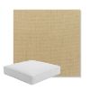Picture of Canvas Heather Beige | Boxed Square Outdoor Seat Cushion - Sunbrella© Fabric