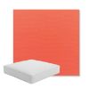 Picture of Canvas Melon | Boxed Square Outdoor Seat Cushion - Sunbrella© Fabric