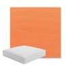 Picture of Canvas Tangerine | Boxed Square Outdoor Seat Cushion - Sunbrella© Fabric