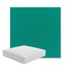 Picture of Canvas Teal | Boxed Square Outdoor Seat Cushion - Sunbrella© Fabric