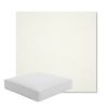 Picture of Canvas White | Boxed Square Outdoor Seat Cushion - Sunbrella© Fabric