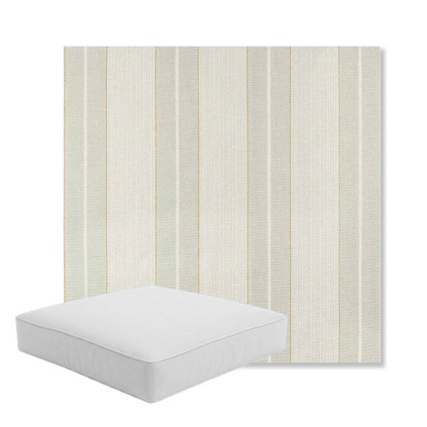 Picture of Carlo Celery | Boxed Square Outdoor Seat Cushion - Sunbrella© Fabric