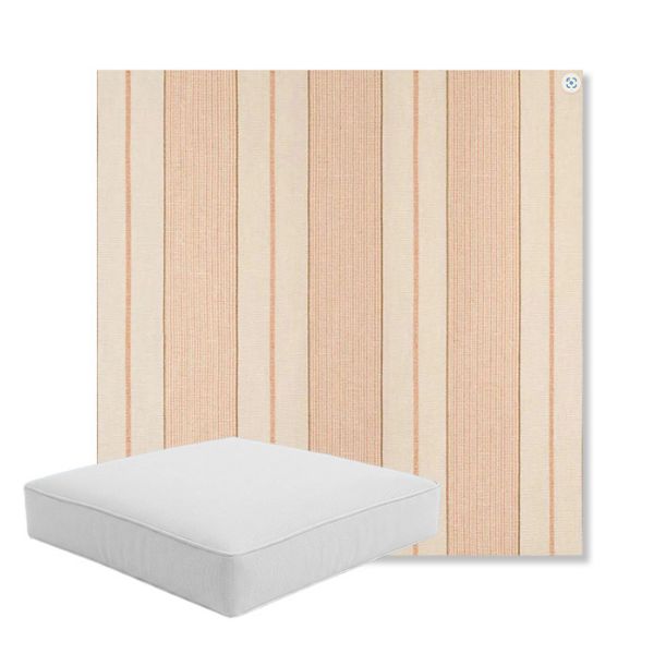 Picture of Carlo Mesa | Boxed Square Outdoor Seat Cushion - Sunbrella© Fabric