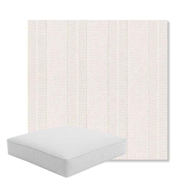 Picture of Carlo Sand | Boxed Square Outdoor Seat Cushion - Sunbrella© Fabric