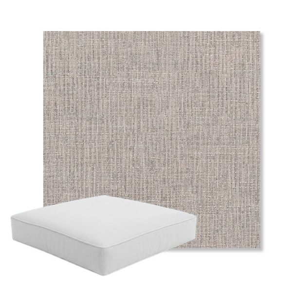 Picture of Cassava Stone | Boxed Square Outdoor Seat Cushion - Sunbrella© Fabric