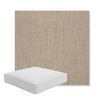 Picture of Cast Ash | Boxed Square Outdoor Seat Cushion - Sunbrella© Fabric