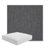 Picture of Cast Charcoal | Boxed Square Outdoor Seat Cushion - Sunbrella© Fabric