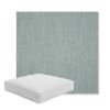 Picture of Cast Mist | Boxed Square Outdoor Seat Cushion - Sunbrella© Fabric