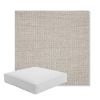 Picture of Cast Silver | Boxed Square Outdoor Seat Cushion - Sunbrella© Fabric