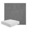 Picture of Cast Slate | Boxed Square Outdoor Seat Cushion - Sunbrella© Fabric