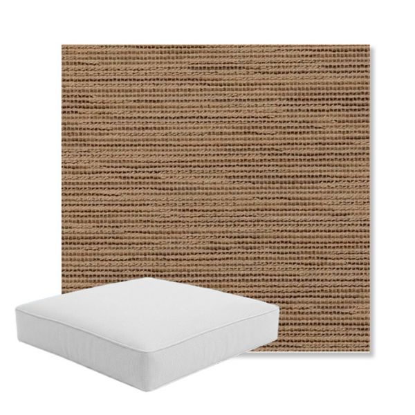 Picture of Charmer Wren | Boxed Square Outdoor Seat Cushion - Sunbrella© Fabric