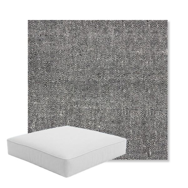 Picture of Chartres Granite | Boxed Square Outdoor Seat Cushion - Sunbrella© Fabric