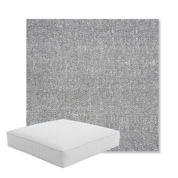 Picture of Chartres Gull | Boxed Square Outdoor Seat Cushion - Sunbrella© Fabric