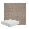 Picture of Chartres Truffle | Boxed Square Outdoor Seat Cushion - Sunbrella© Fabric