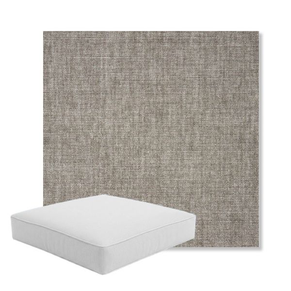 Picture of Crush Ash | Boxed Square Outdoor Seat Cushion - Sunbrella© Fabric