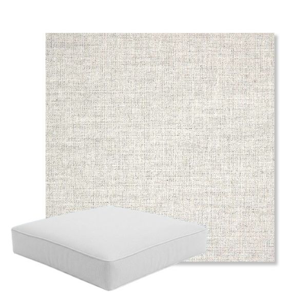 Picture of Crush Cloud | Boxed Square Outdoor Seat Cushion - Sunbrella© Fabric