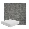 Picture of Crush Pewter | Boxed Square Outdoor Seat Cushion - Sunbrella© Fabric