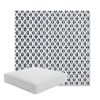 Picture of Detail Navy | Boxed Square Outdoor Seat Cushion - Sunbrella© Fabric