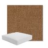 Picture of Dither Bark | Boxed Square Outdoor Seat Cushion - Sunbrella© Fabric