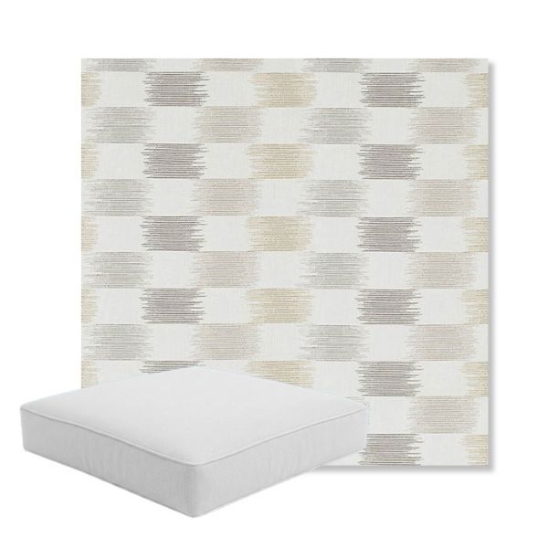 Picture of Dream Dune | Boxed Square Outdoor Seat Cushion - Sunbrella© Fabric