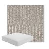 Picture of Dumont Mushroom | Boxed Square Outdoor Seat Cushion - Sunbrella© Fabric