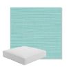 Picture of Dupione Celeste | Boxed Square Outdoor Seat Cushion - Sunbrella© Fabric