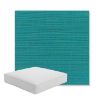 Picture of Dupione Deep Sea | Boxed Square Outdoor Seat Cushion - Sunbrella© Fabric