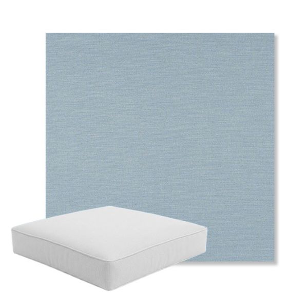 Picture of Exhale Dewdrop | Boxed Square Outdoor Seat Cushion - Sunbrella© Fabric