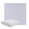 Picture of Exhale Sky | Boxed Square Outdoor Seat Cushion - Sunbrella© Fabric