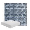 Picture of Figure Indigo | Boxed Square Outdoor Seat Cushion - Sunbrella© Fabric