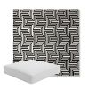 Picture of Figure Onyx | Boxed Square Outdoor Seat Cushion - Sunbrella© Fabric