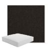 Picture of Heritage Char | Boxed Square Outdoor Seat Cushion - Sunbrella© Fabric