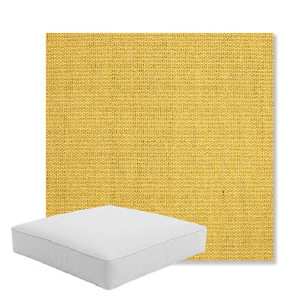 Picture of Heritage Dijon | Boxed Square Outdoor Seat Cushion - Sunbrella© Fabric
