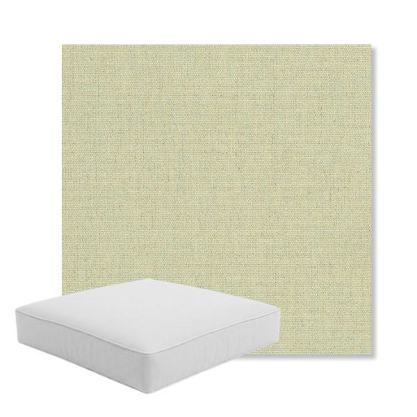 Picture of Heritage Moss | Boxed Square Outdoor Seat Cushion - Sunbrella© Fabric