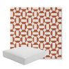 Picture of Hoopla Tobiko | Boxed Square Outdoor Seat Cushion - Sunbrella© Fabric