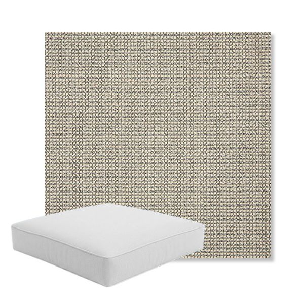 Picture of Hybrid Smoke | Boxed Square Outdoor Seat Cushion - Sunbrella© Fabric