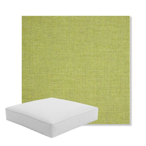 Picture of Idol Leaf | Boxed Square Outdoor Seat Cushion - Sunbrella© Fabric